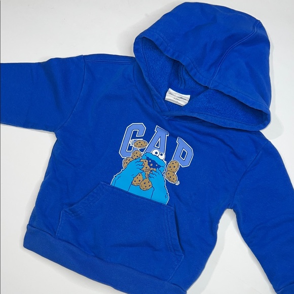 GAP Kids Blue Hoodie with Cookie Graphic - Picture 4 of 7